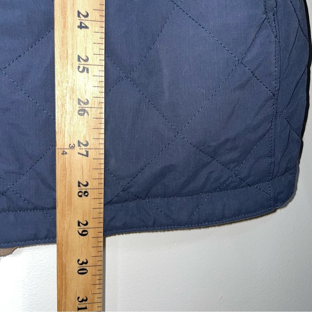 Relwen Men's Quilted Insulated Tanker Jacket Navy Blue Large Nylon/Cotton Polyes - Picture 7 of 8